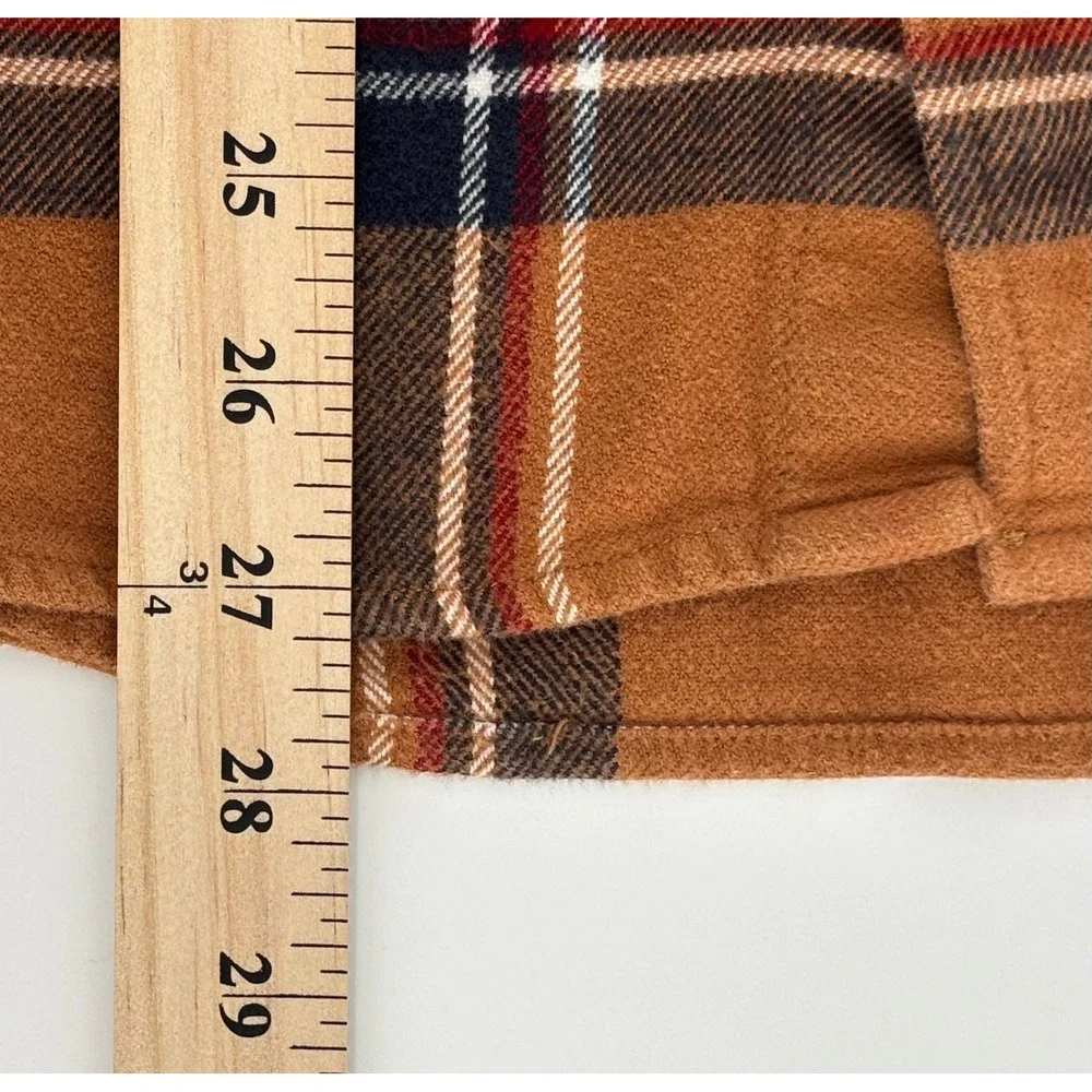 The North Face Arroyo Flannel Shirt Mens Small Brown Plaid 100% Cotton